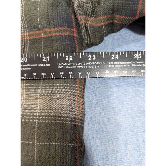 Wolverine Mens Sherpa Lined Hooded Flannel Shirt Jacket Plaid Green Large - Picture 11 of 11